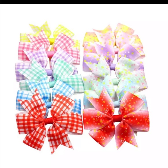 👒Cute pony Tie  Bows n clips👒 - Picture 3 of 15